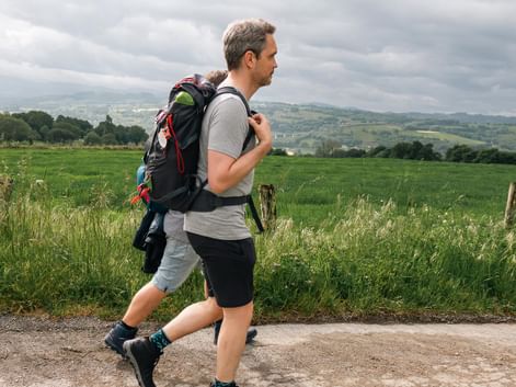 Fottur på Caminoen fra Sarria til Santiago